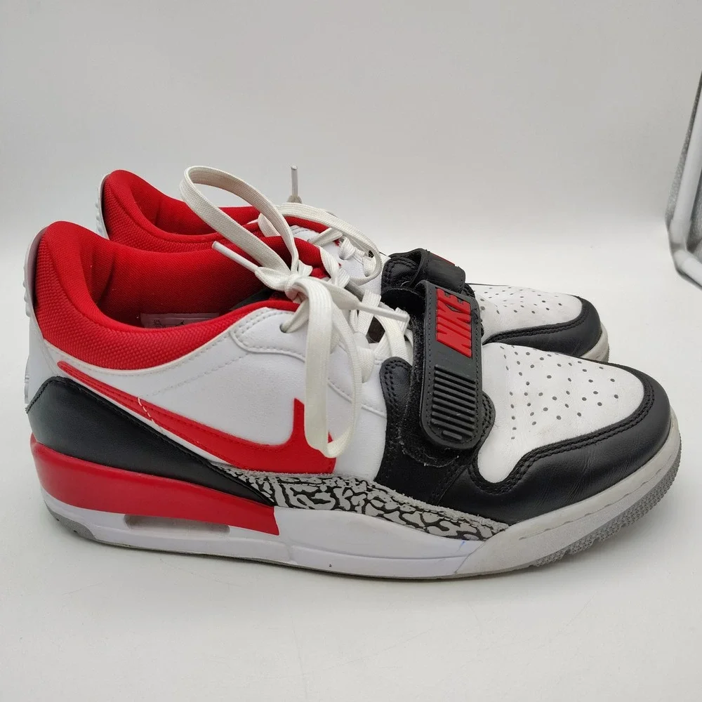 Nike Air Jordan Legacy 312 Low Chicago Varsity Red Black CD7069-106 Men's 9.5